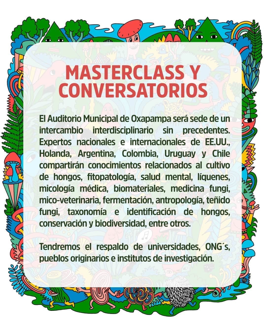 Masterclass y Conversatorios